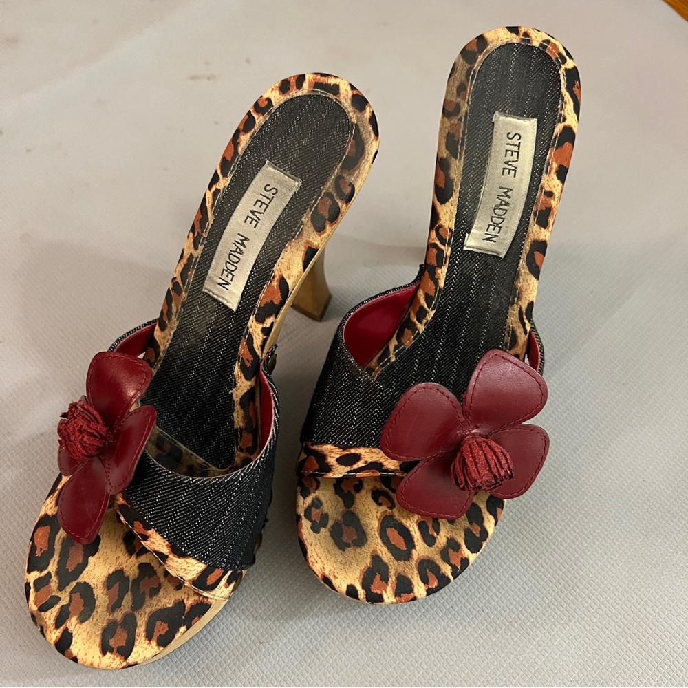 Steve Madden Charoo Platform Leopard Cheetah Heels